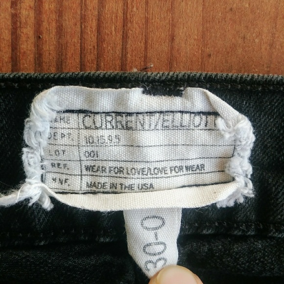 Current/Elliot Black Wash Studded Skinny Jeans - Picture 4 of 6